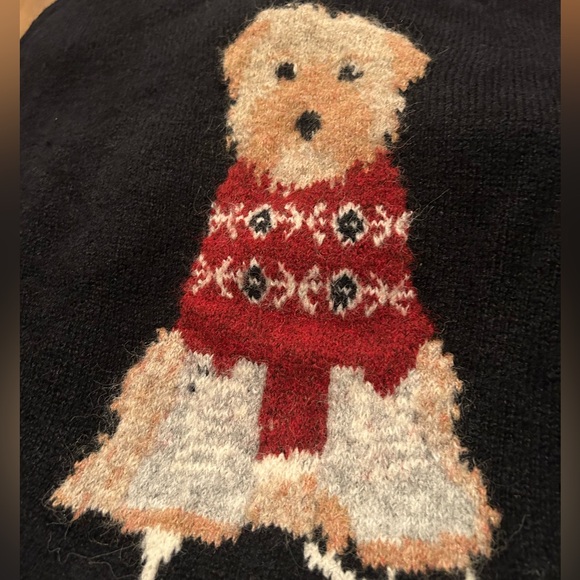 NWT Wild Fable Crewneck Pullover Heritage Novelty Sweater -Navy Blue Dogs - Picture 8 of 9